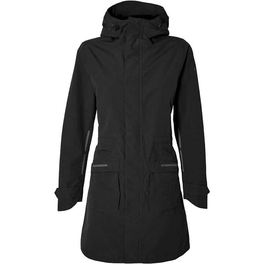 Basil regenparka mosse dames jet black l