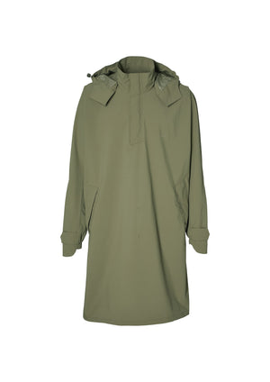 Basil poncho mosse unisex olive green m l