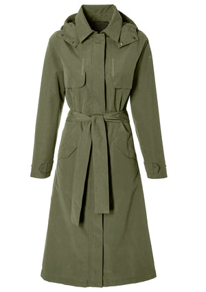 Basil trenchcoat mosse dames olive green xxl