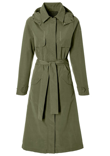 Basil trenchcoat mosse dames olive green xxl