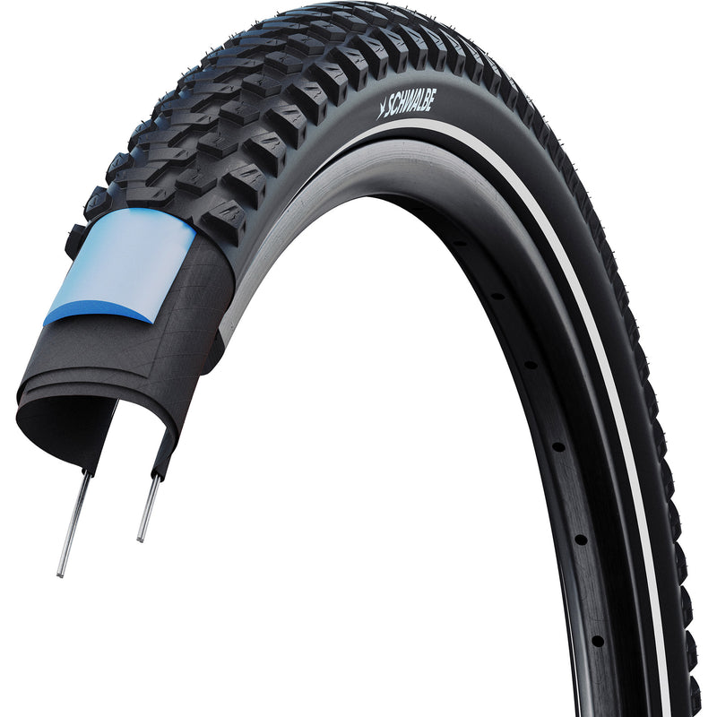 Load image into Gallery viewer, Schwalbe draadband marathon plus mtb 57-622 +r zwart
