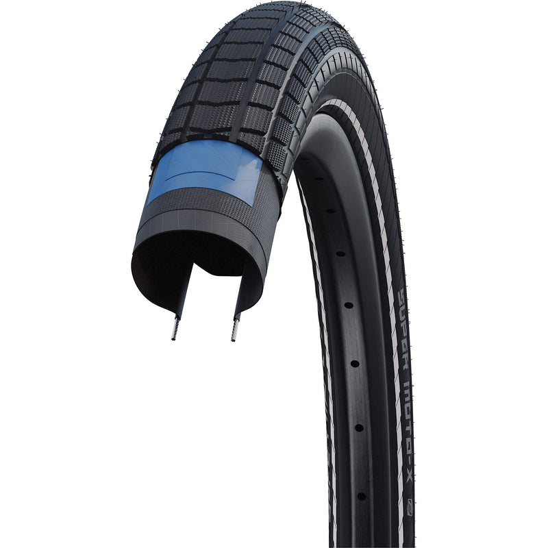 Load image into Gallery viewer, Schwalbe draadband motion super moto-x 100-406 +r zwart
