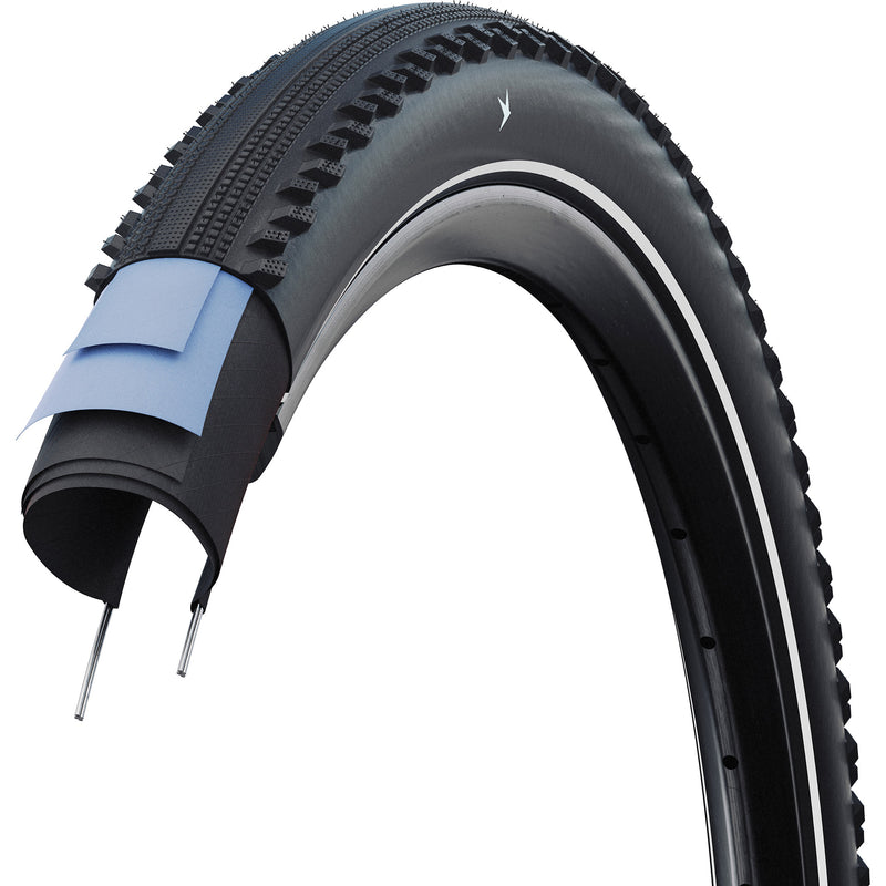 Load image into Gallery viewer, Schwalbe draadband motion hurricane 54-559 +r zwart
