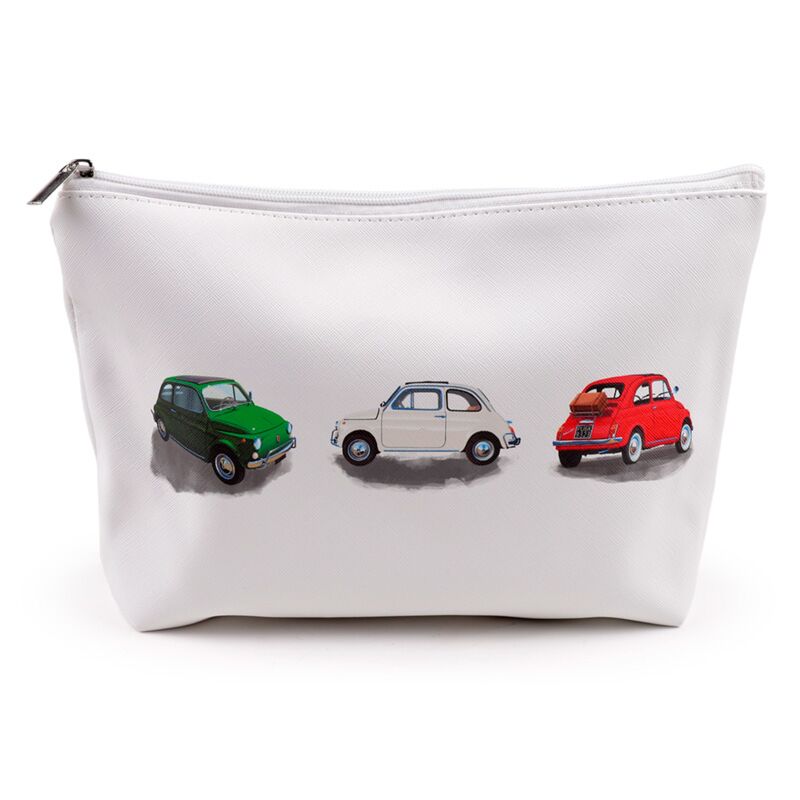 Load image into Gallery viewer, Fiat 500 pvc toilettas makeup tas large
