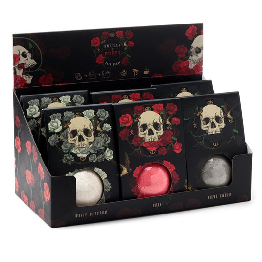 Bruisbal gift box - schedel rozen