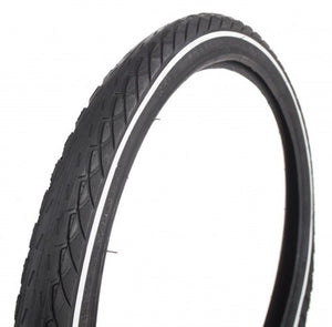Deli buitenband 20x1.75 47-406 zwart weg witte lijn