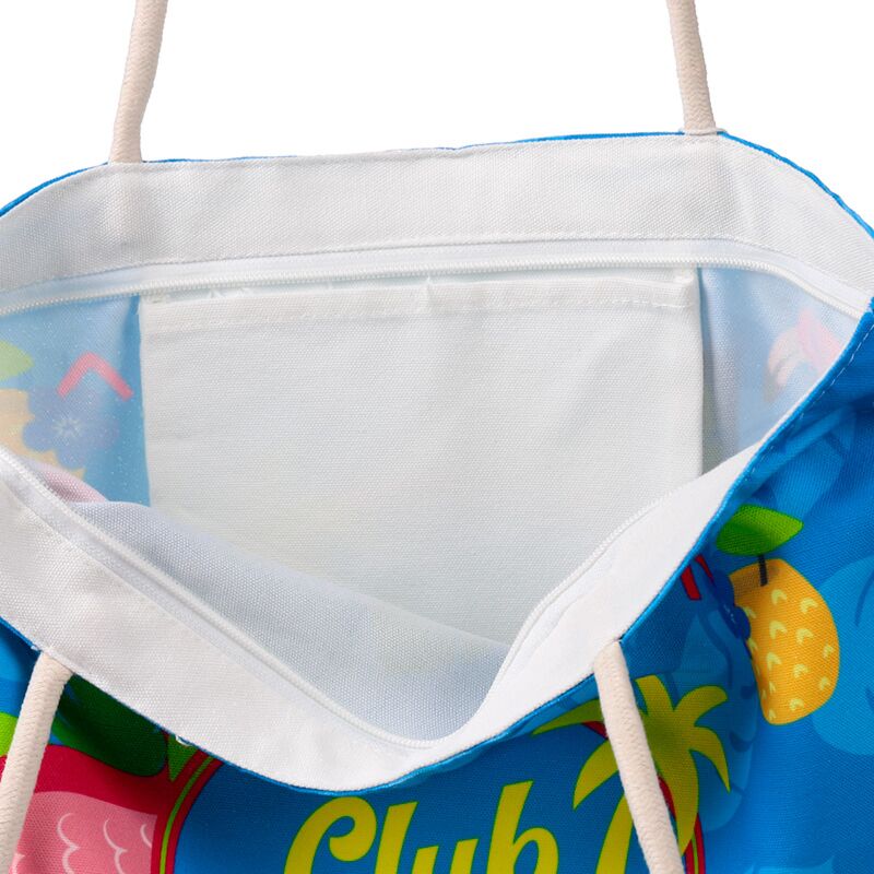 Load image into Gallery viewer, Pic flamingo club troana canvas strandtas

