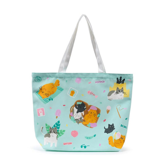 Beans co katten strandtas