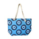 Rond bescherming evil eye strandtas etui set