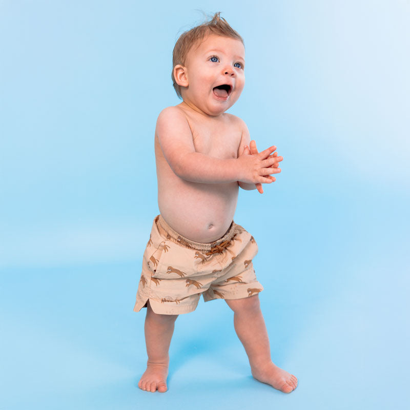 Load image into Gallery viewer, Roamer | bruine uv zwembroek jongens
