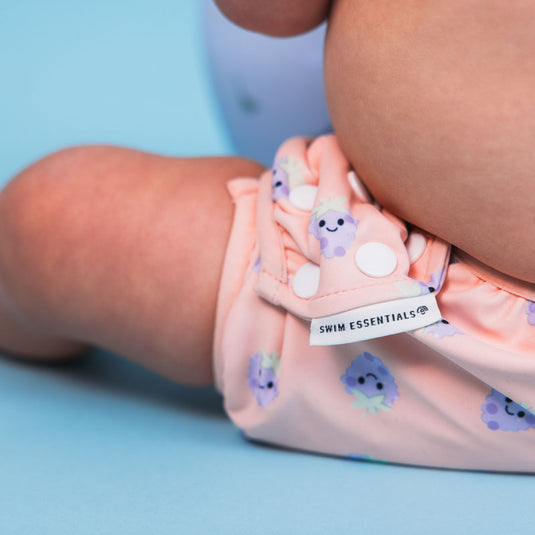 Blackberry | beige paars wasbare zwemluier