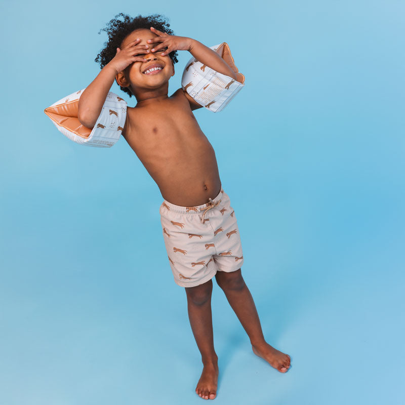 Load image into Gallery viewer, Roamer | bruine uv zwemboxer jongens
