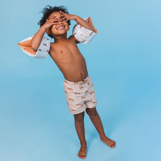 Roamer | bruine uv zwemboxer jongens