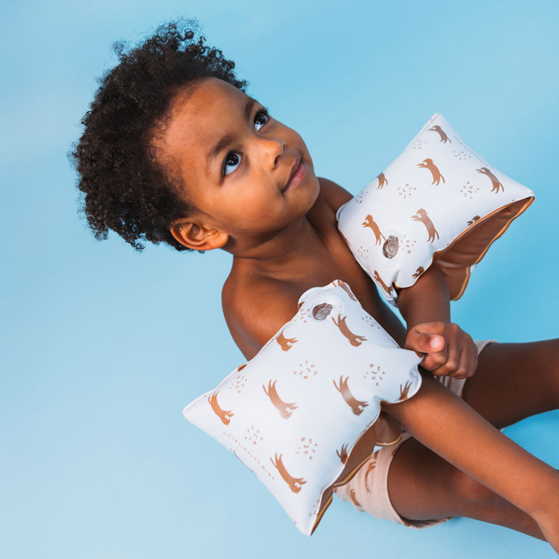 Load image into Gallery viewer, Roamer | beige zwembandjes 0-2 jaar
