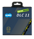 Kmc chain dlc 11 118l box waxed 11-speed black yellow