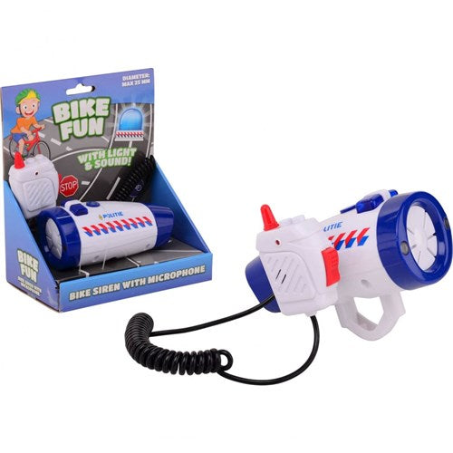 Bike fun siren / flashing light police with microphone