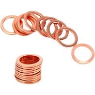 Box of 50 sump rings red head 6x10x1 copper