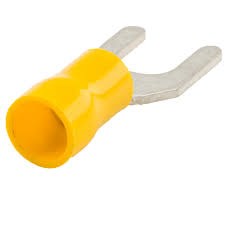 Bofix kabelschoen amp vork m6 geel (25st)
