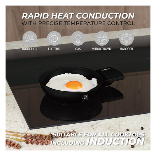 Berlingerhaus mini pan mat zwart 16cm