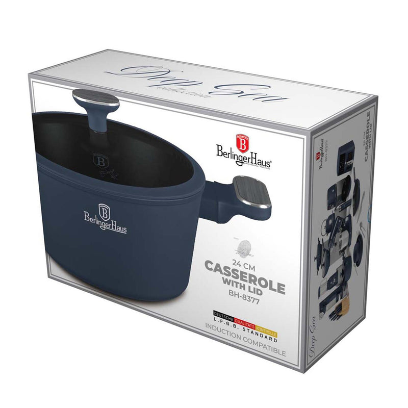 Load image into Gallery viewer, Berlingerhaus berlinger haus deep sea collection braadpan met deksel ã˜24cm
