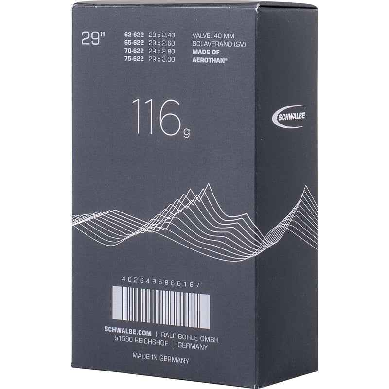 Load image into Gallery viewer, Schwalbe Binnenband AerothanFV SV19FE 62 75-622 IB SV 40mm (1st)
