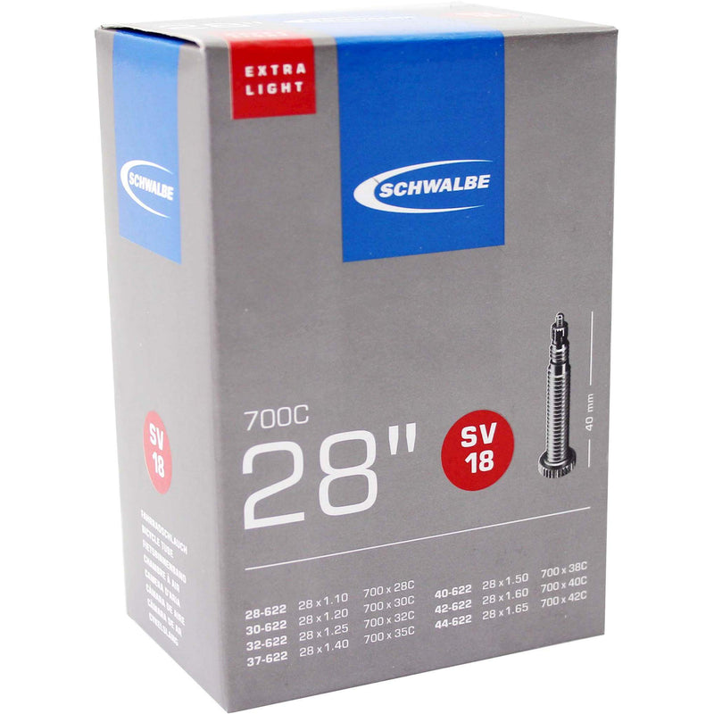 Afbeelding laden in galerijviewer, Schwalbe Binnenband SV18 Extra Light 28 28 47-622 635 40mm ventiel
