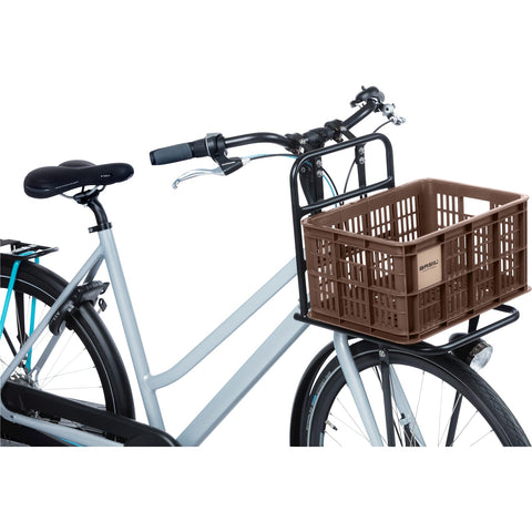 basil bicycle crate s - small - 17.5 liters - brown