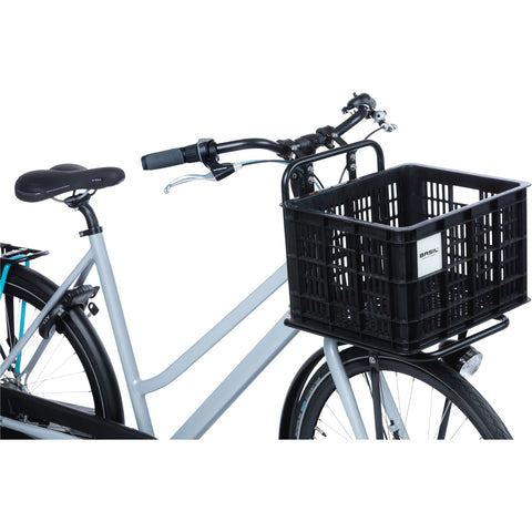 basil bicycle crate m - medium - 29.5 liters - black