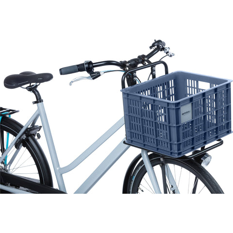 basil bicycle crate m - medium - 29.5 liters - blue