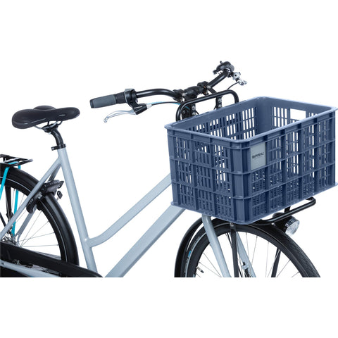 basil bicycle crate l - large - 40 liters - blue