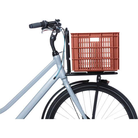 basil bicycle crate l - large - 40 liters - red