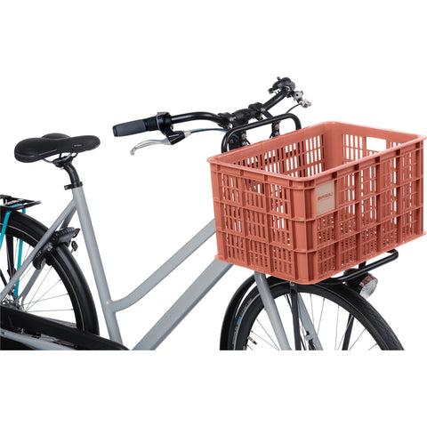 basil bicycle crate l - large - 40 liters - red