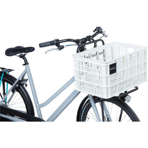 basil bicycle crate l - large - 40 liters - white