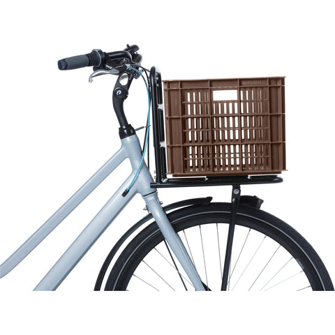 basil bicycle crate l - large - 40 liters - brown