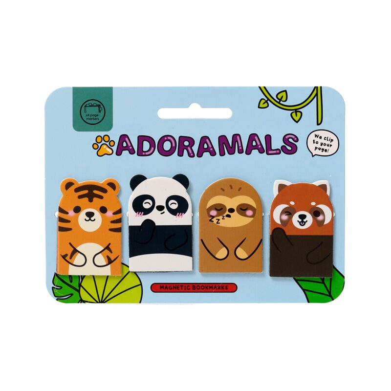 Load image into Gallery viewer, Adoramals wilde dierene dieren magnetische boekenlegger set
