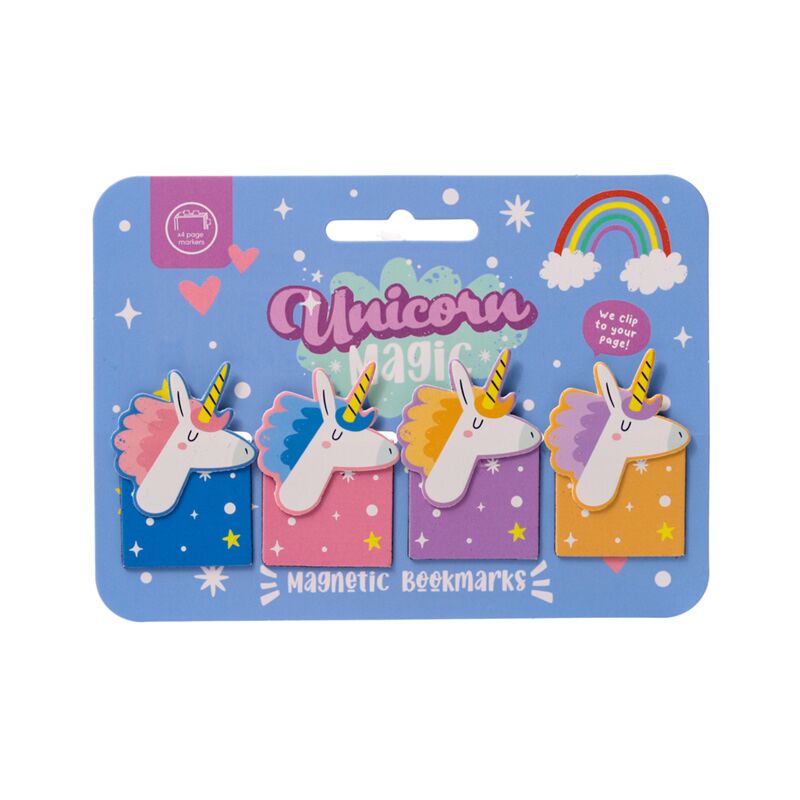 Load image into Gallery viewer, Unicorn magic shaped magnetische boekenlegger set
