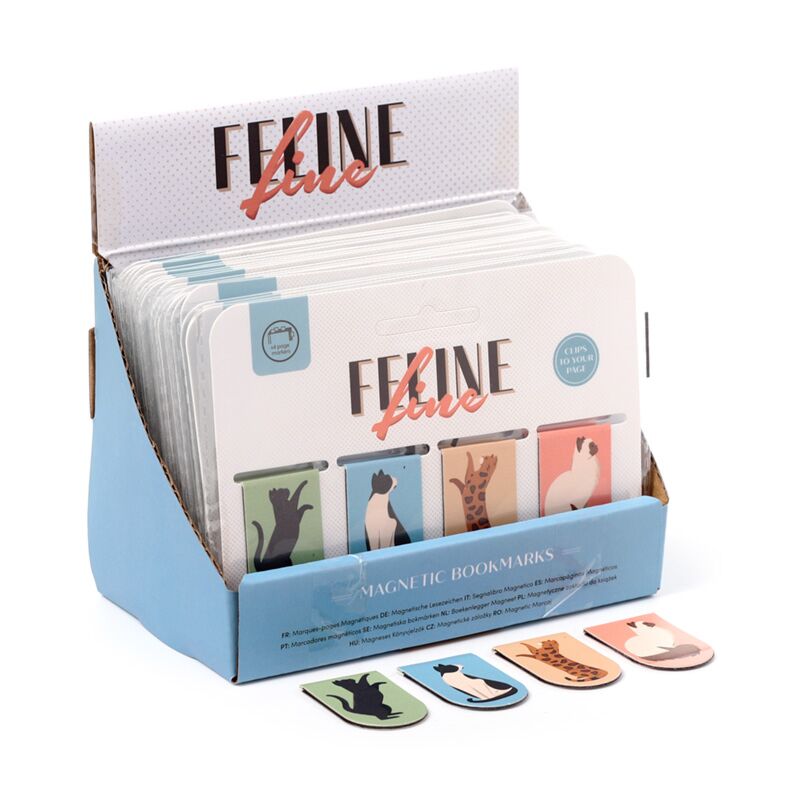 Load image into Gallery viewer, Feline fine katten 2025 magnetische boekenlegger set
