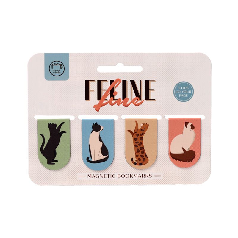 Load image into Gallery viewer, Feline fine katten 2025 magnetische boekenlegger set
