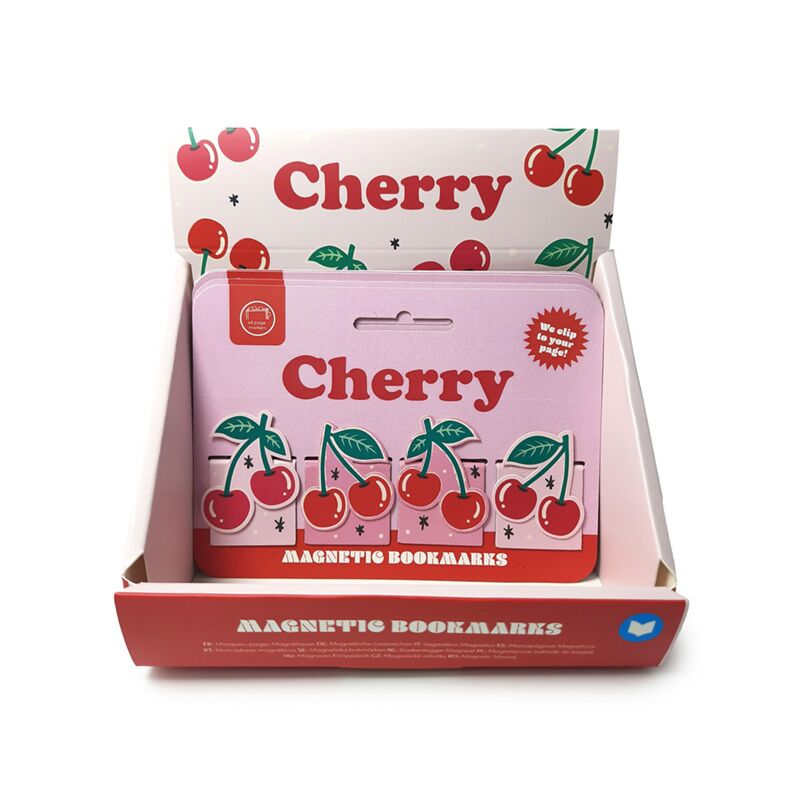 Load image into Gallery viewer, Kersen magnetische boekenlegger set cherry
