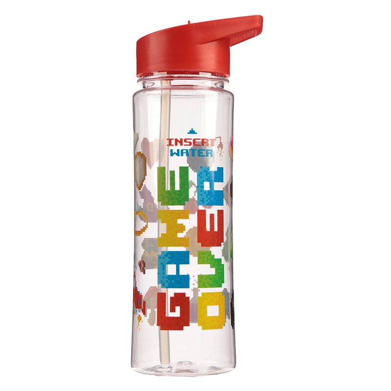 Load image into Gallery viewer, Game over duurzame 550ml waterfles flip straw

