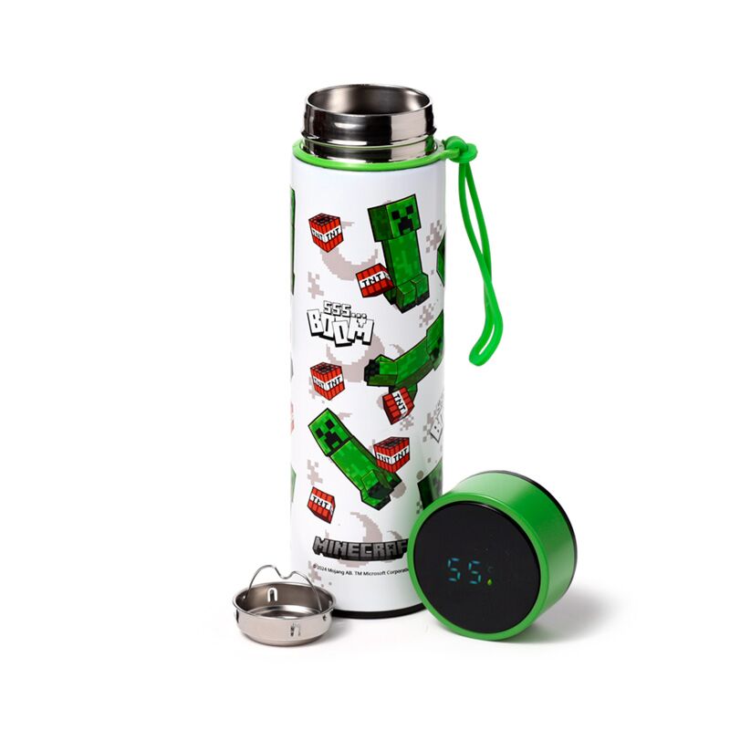 Load image into Gallery viewer, Minecraft 555 boom thermosfles 450ml thermometer
