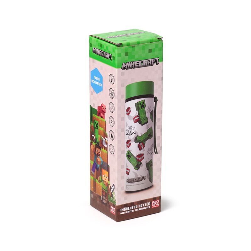 Load image into Gallery viewer, Minecraft 555 boom thermosfles 450ml thermometer
