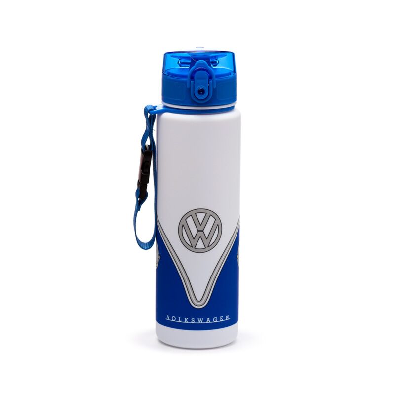 Load image into Gallery viewer, Union volkswagen busje vw t1 blauw pop top 600ml ecozen drinkfles
