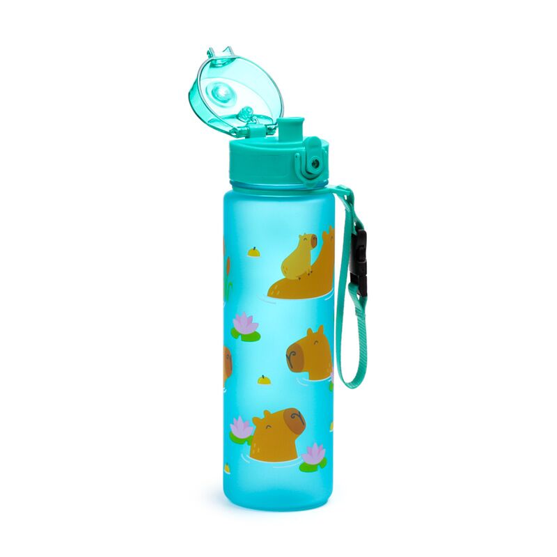 Load image into Gallery viewer, Capybara pop top 600ml ecozen drinkfles
