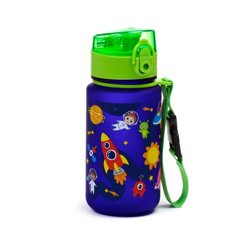 Load image into Gallery viewer, Ruimtevaart pop top 350ml ecozen kinder drinkfles
