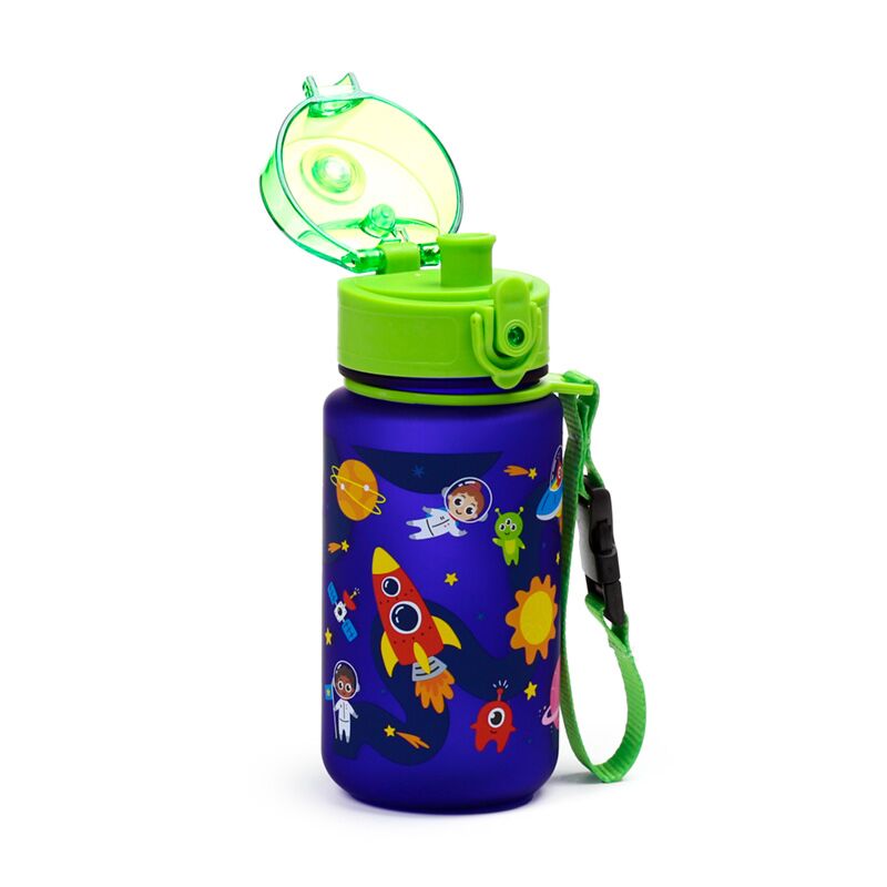 Load image into Gallery viewer, Ruimtevaart pop top 350ml ecozen kinder drinkfles

