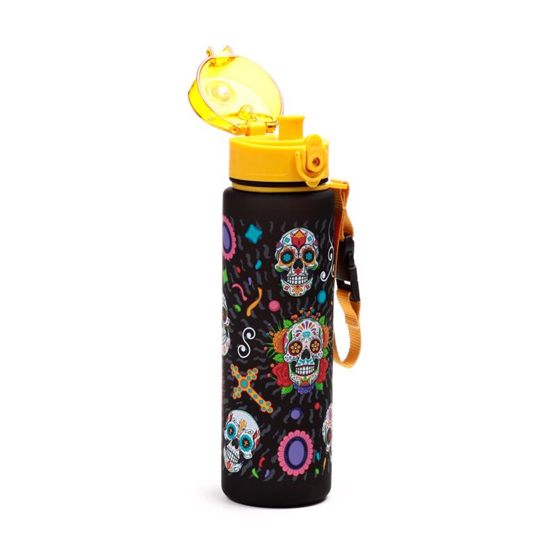 Load image into Gallery viewer, Dia de los muertos pop top 600ml ecozen drinkfles
