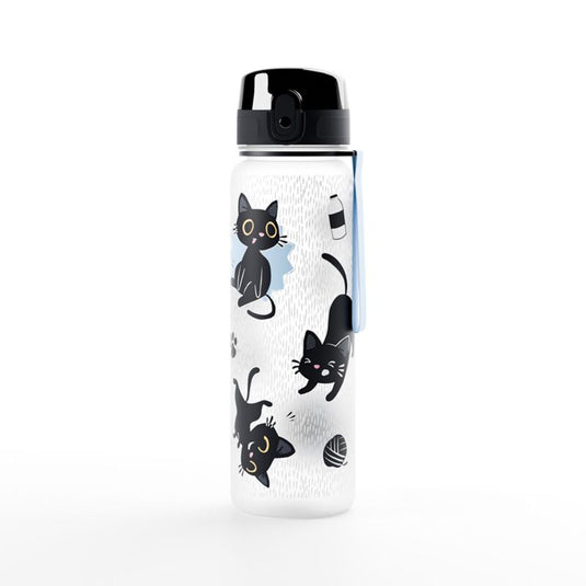 Lucky de zwarte kat pop top 600ml ecozen drinkfles
