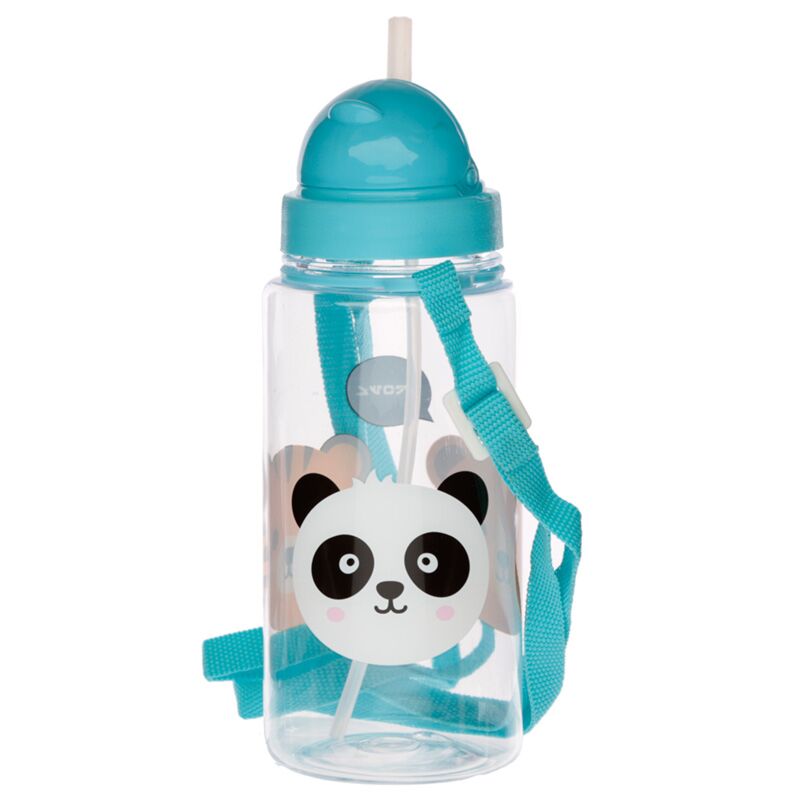 Load image into Gallery viewer, Adoramals duurzame bpa-vrij 450ml kinder waterfles rietje
