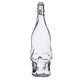 Schedelvormig duurzame glazen waterfles 1000ml koude dranken